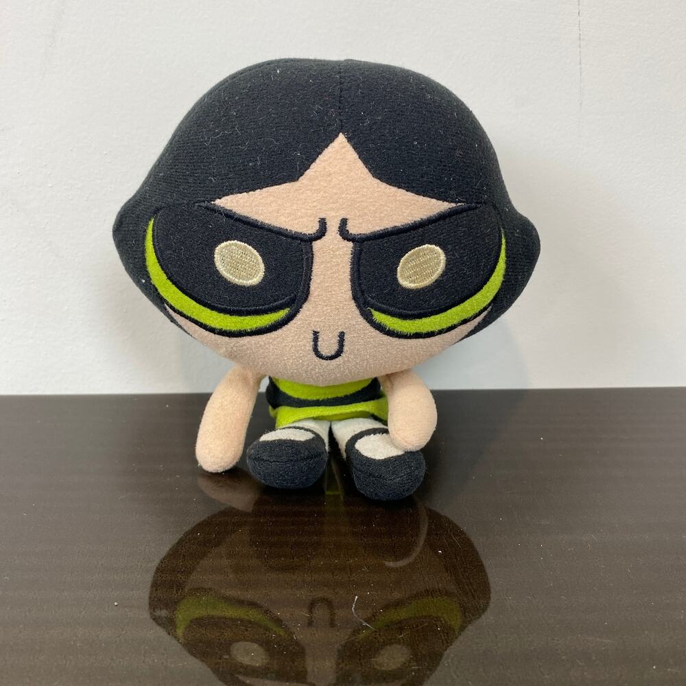 Vintage Power Puff Girls Buttercup Plush 6" Doll Toy Cartoon Network